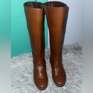 JustFab Brown Over the Knee Boots